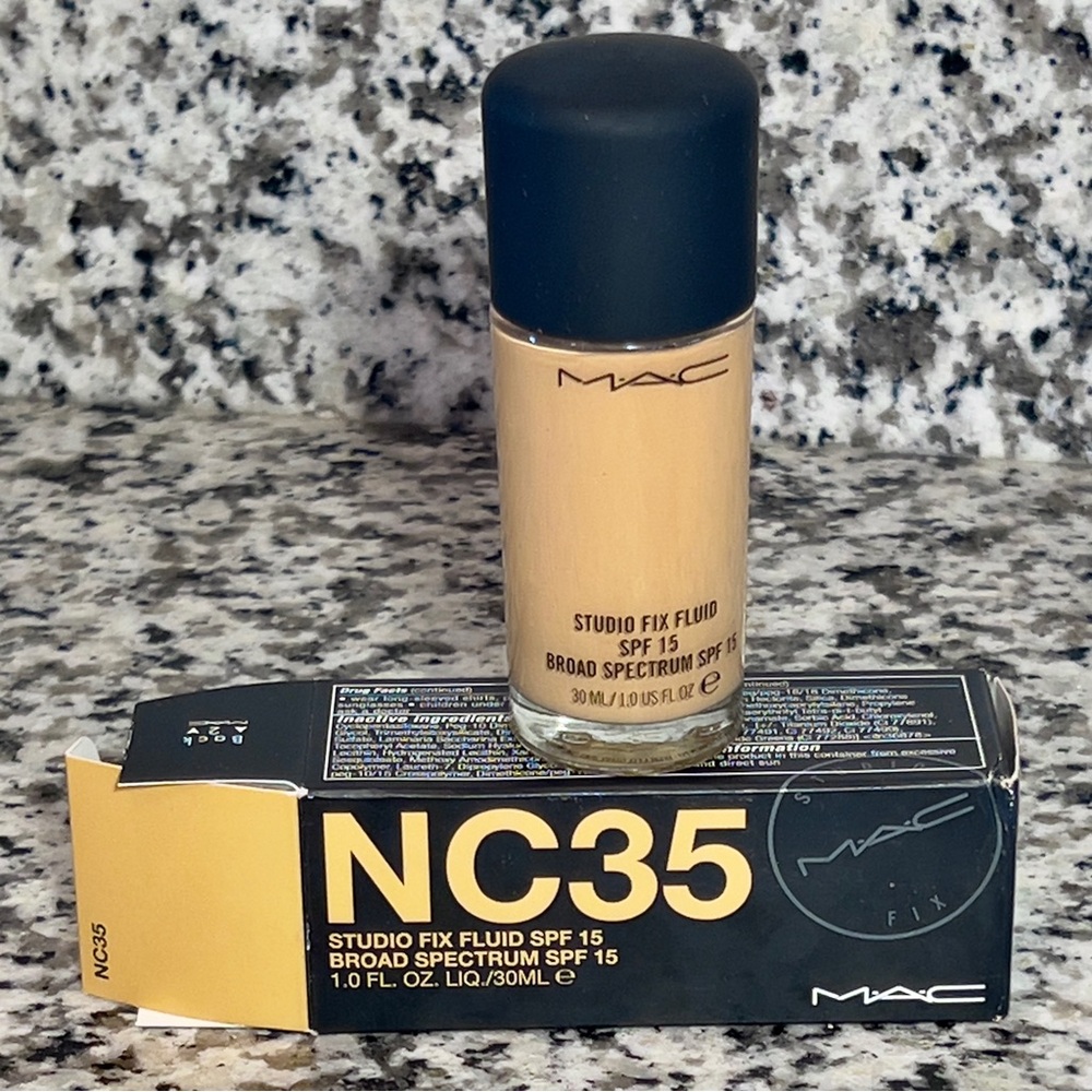 NIB! MAC Cosmetics Studio Fix Fluid Foundation ORIGINAL FORMULA- NC35